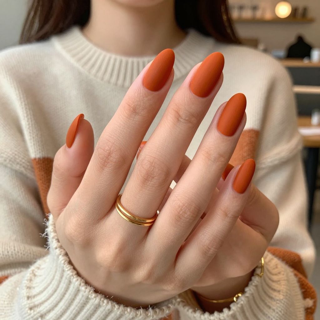 Matte Burnt Orange Elegance