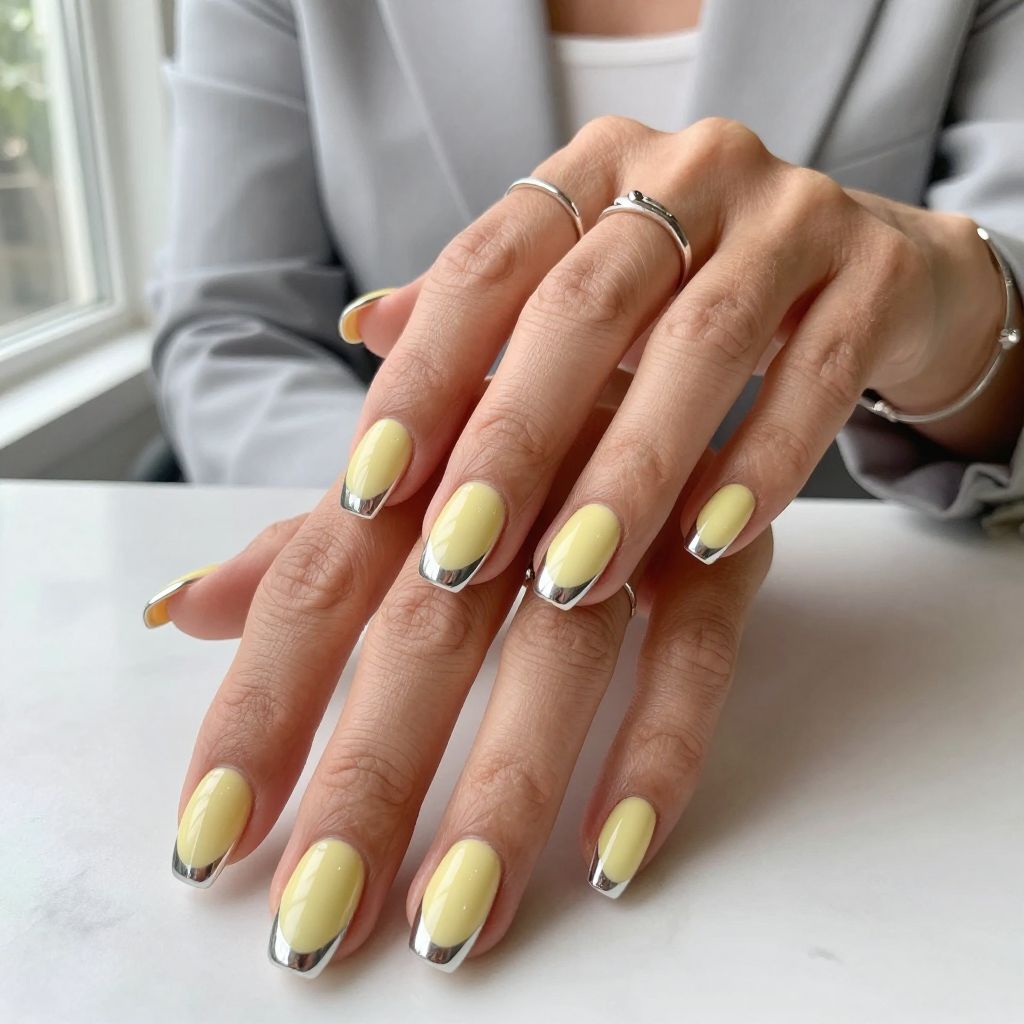 Butter Yellow Chrome Tips