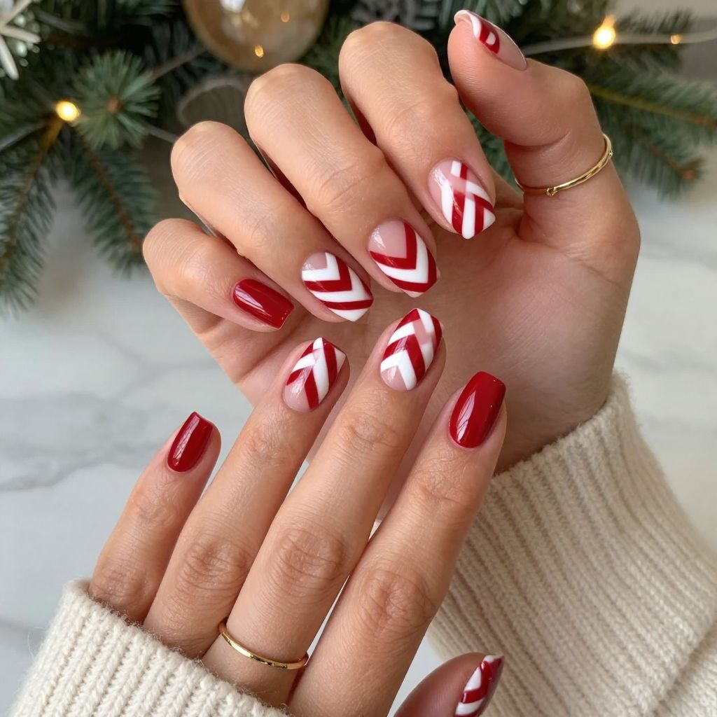 Candy Cane Chevron Chic