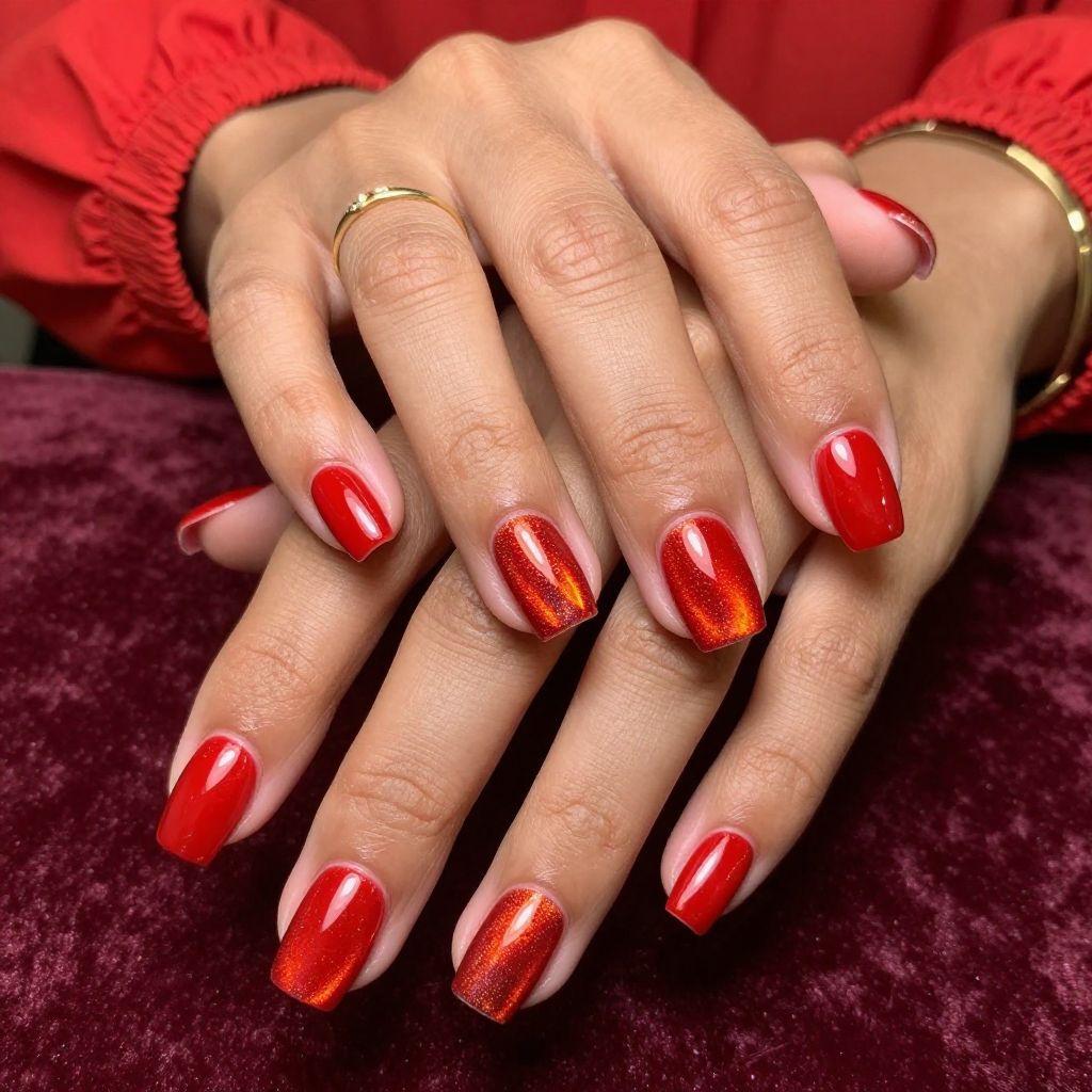 Fiery Red Flame