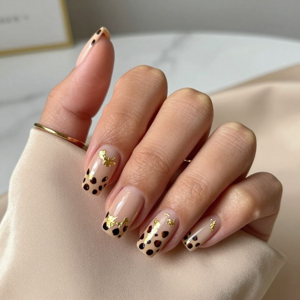 Elegant Gold Foil Cheetah