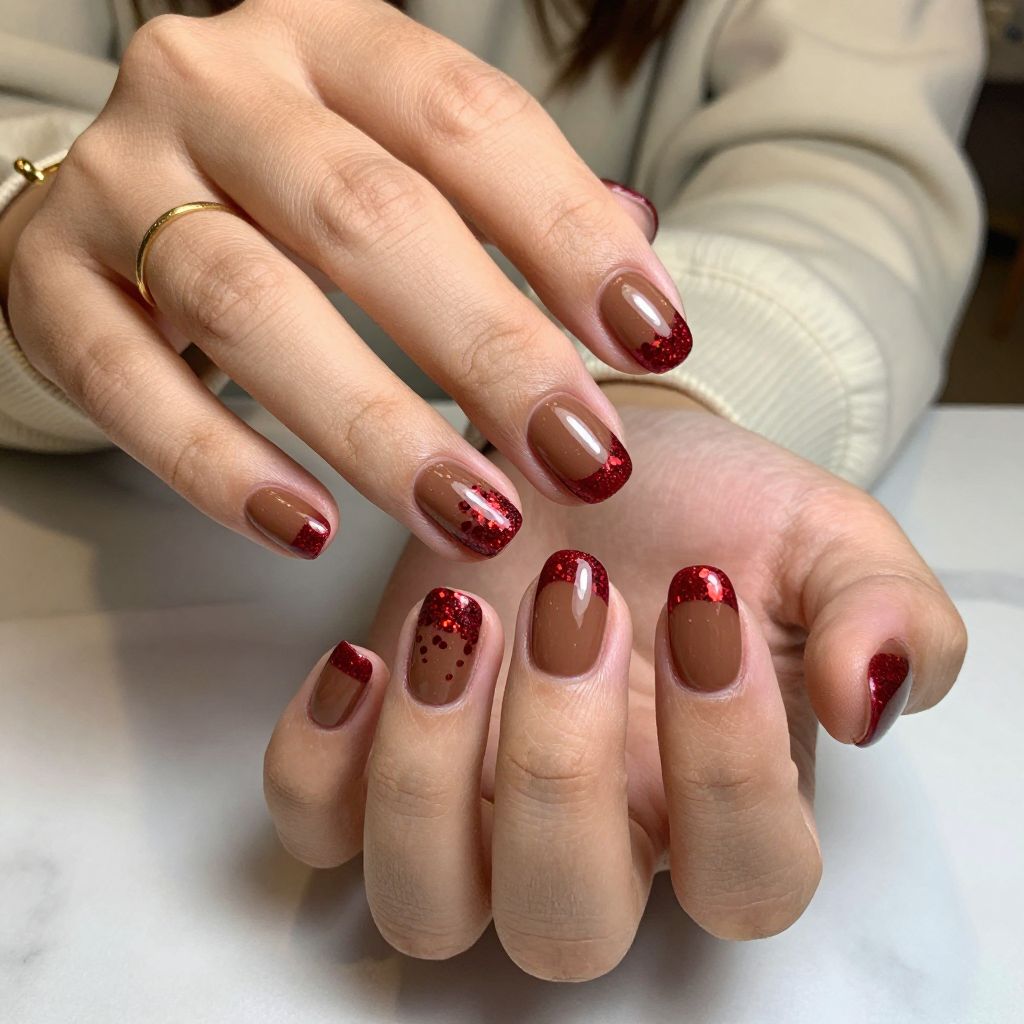 Glitter Cherry Mocha Delight