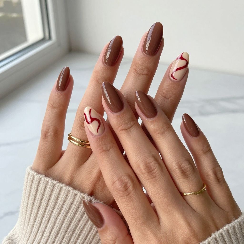 Cherry Mocha Swirl Accents