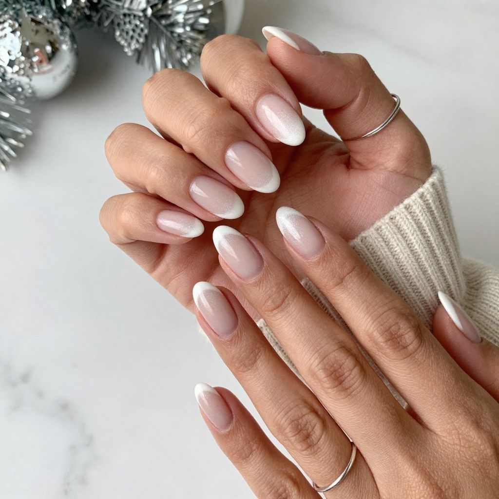 Frosted French Tips