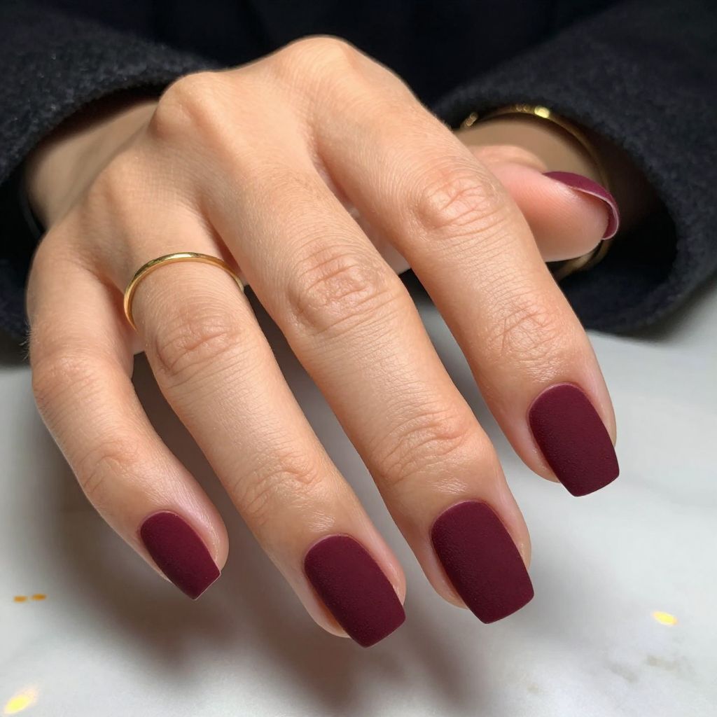 Deep Burgundy Velvet