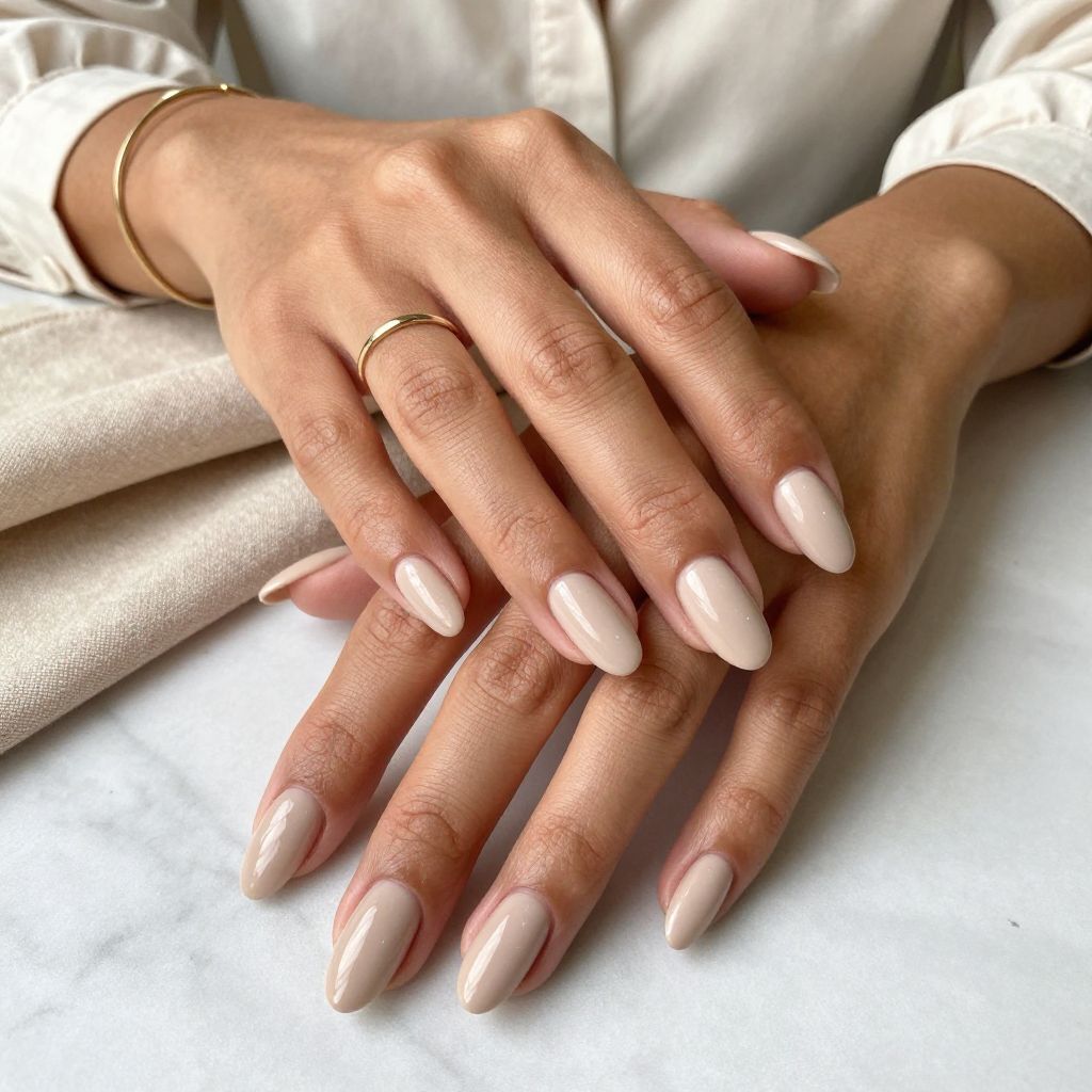 Soft Beige with Matte Tips