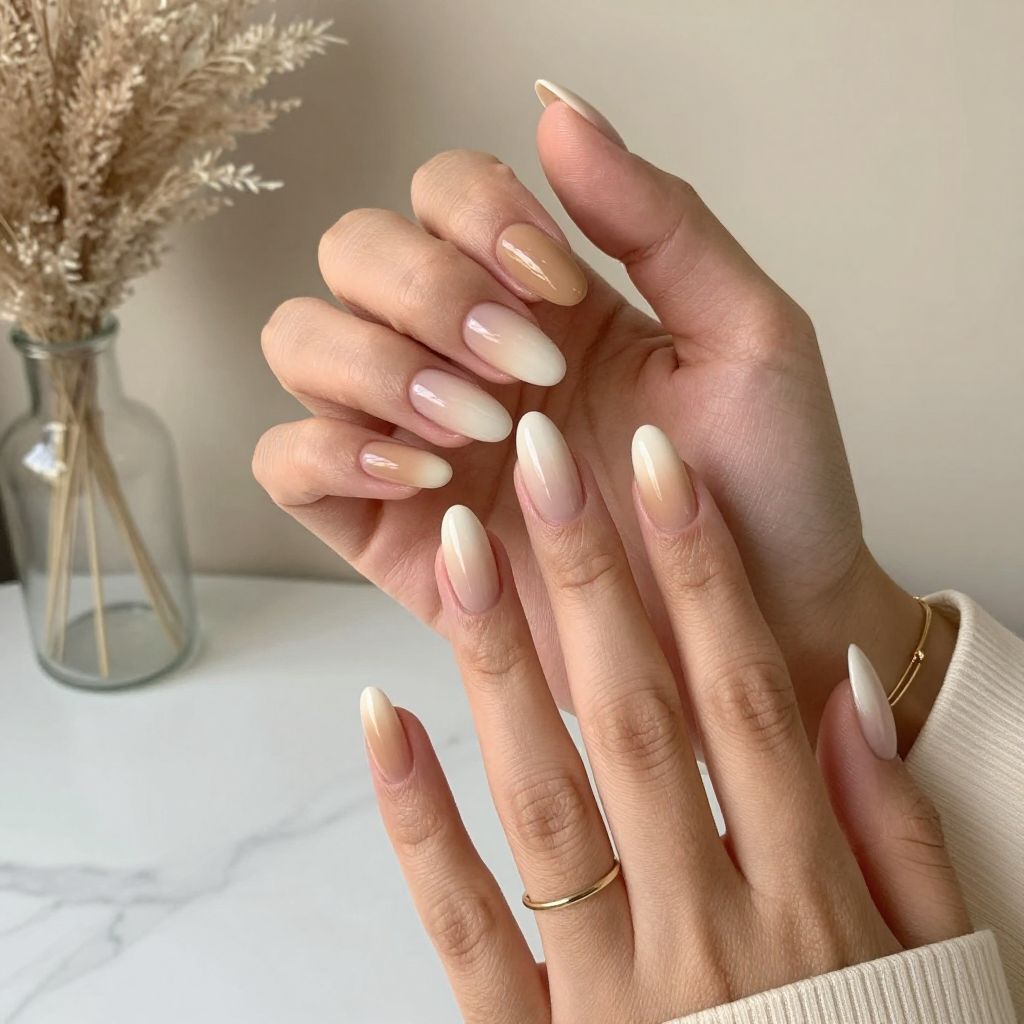 Beige Ombre with Gloss Highlight