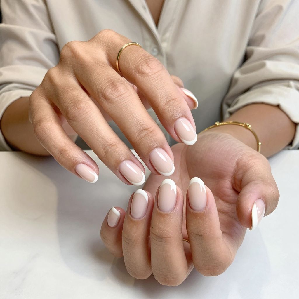 Cloudy French Tips