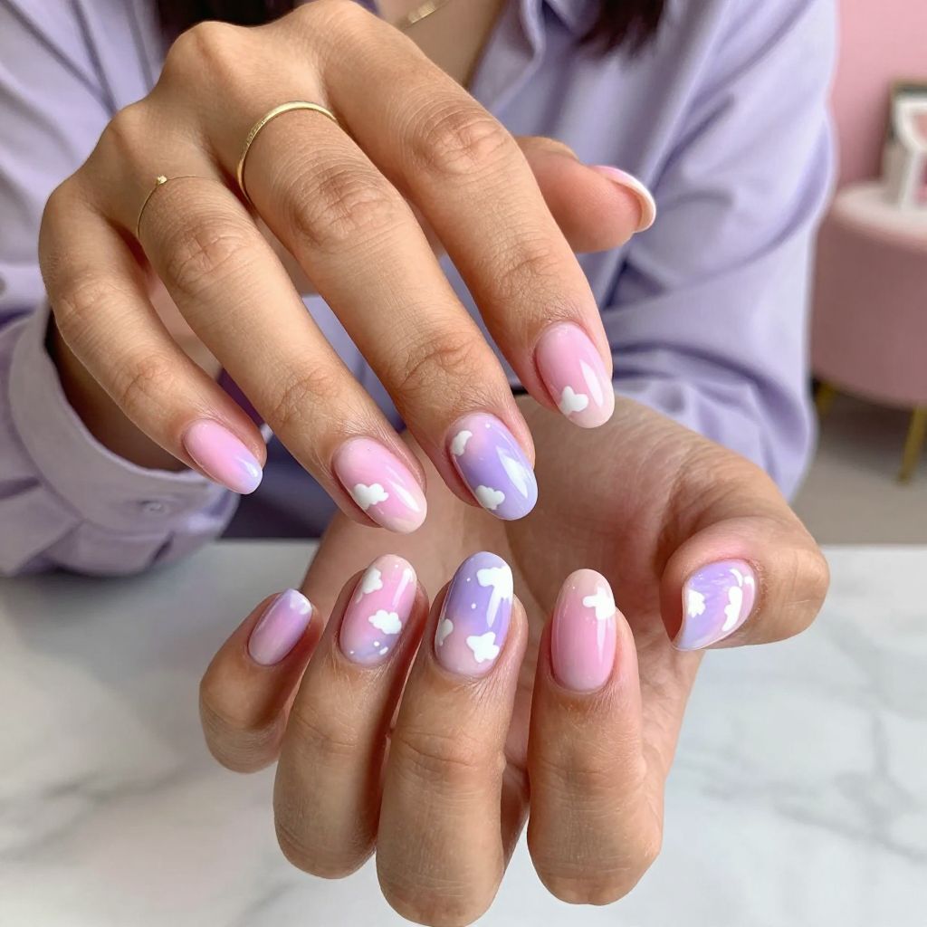 Pastel Cloud Swirls