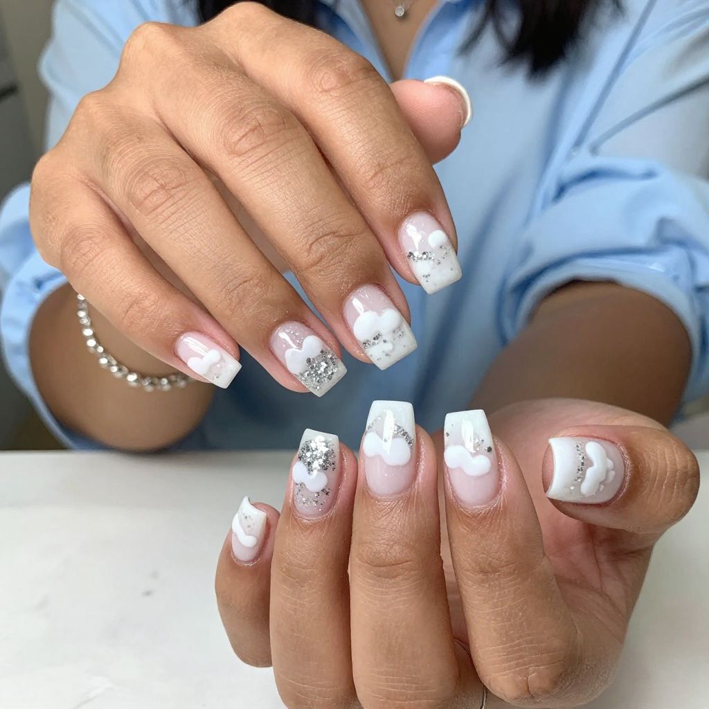 Cloudy Glitter Burst