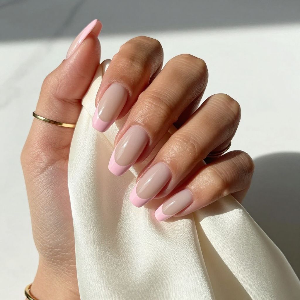 Nude Base with Sheer Pink Tips