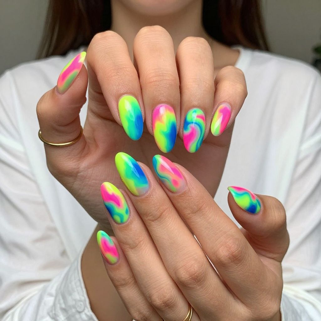 Neon Tie Dye Vibes