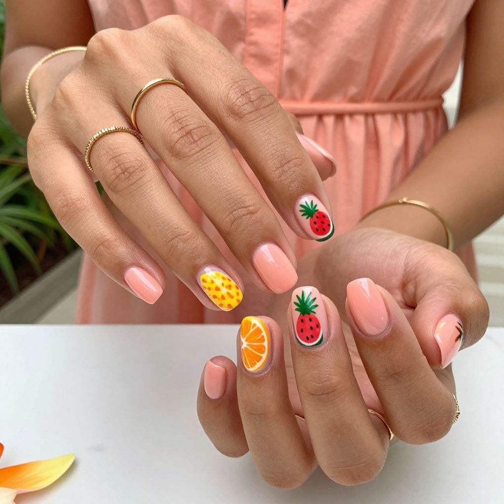 Tropical Fruit Pop Art