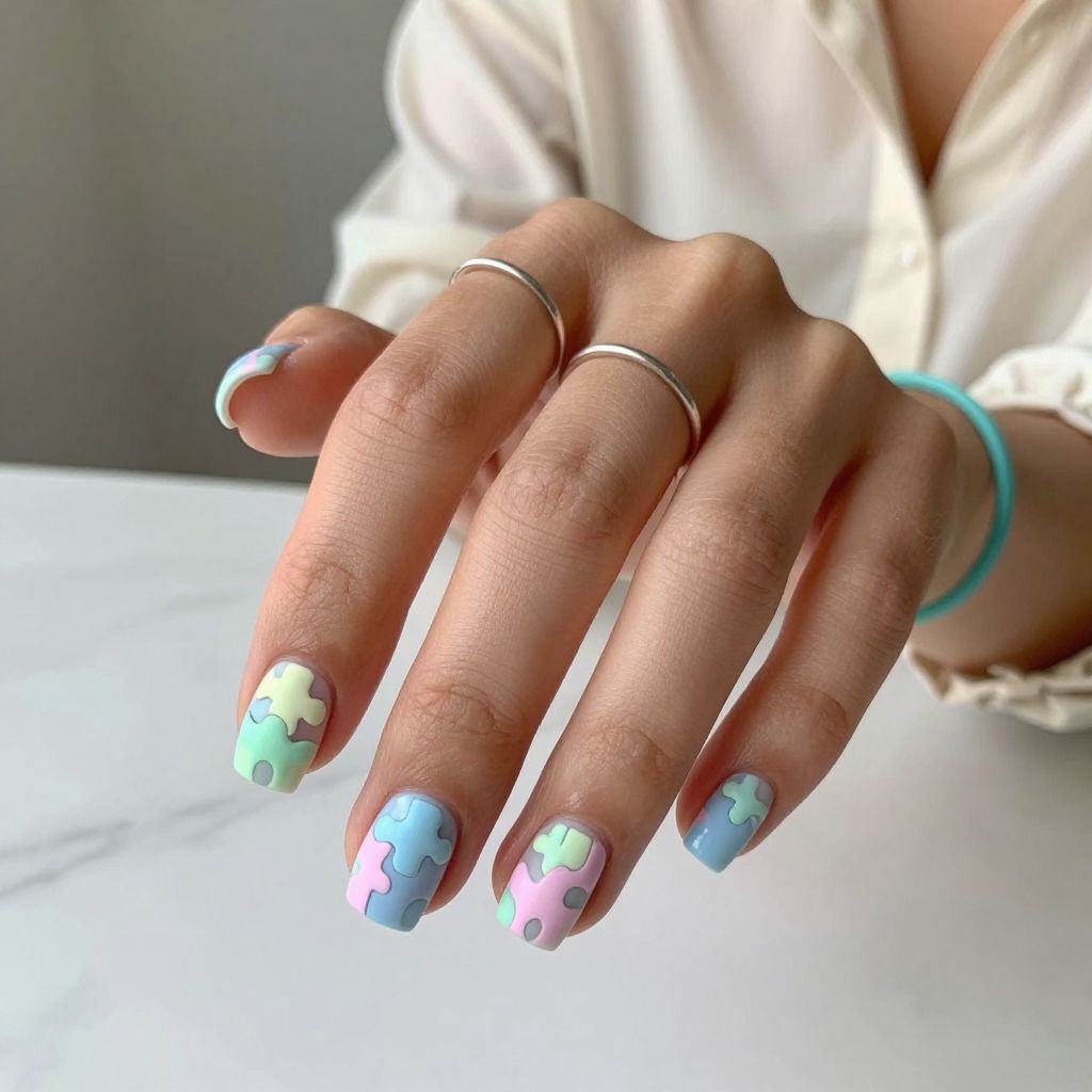Pastel Puzzle Pieces
