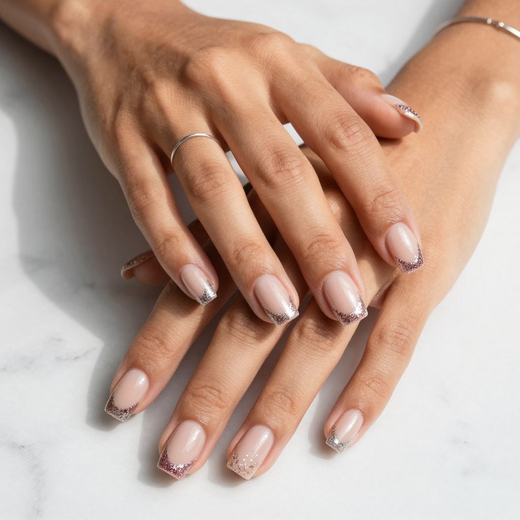 Glitter Tipped Elegance