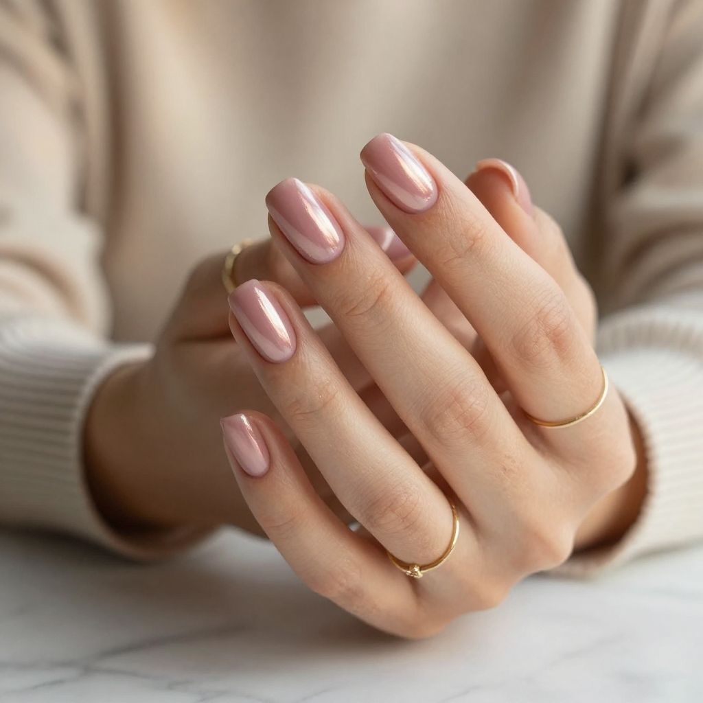 Dusty Rose with Pearlescent Glow