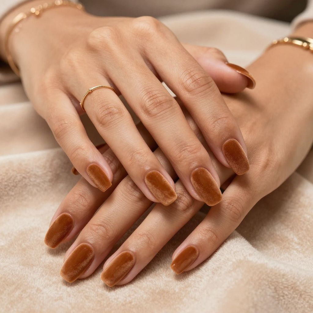 Soft Caramel with Plush Velvet Topcoat