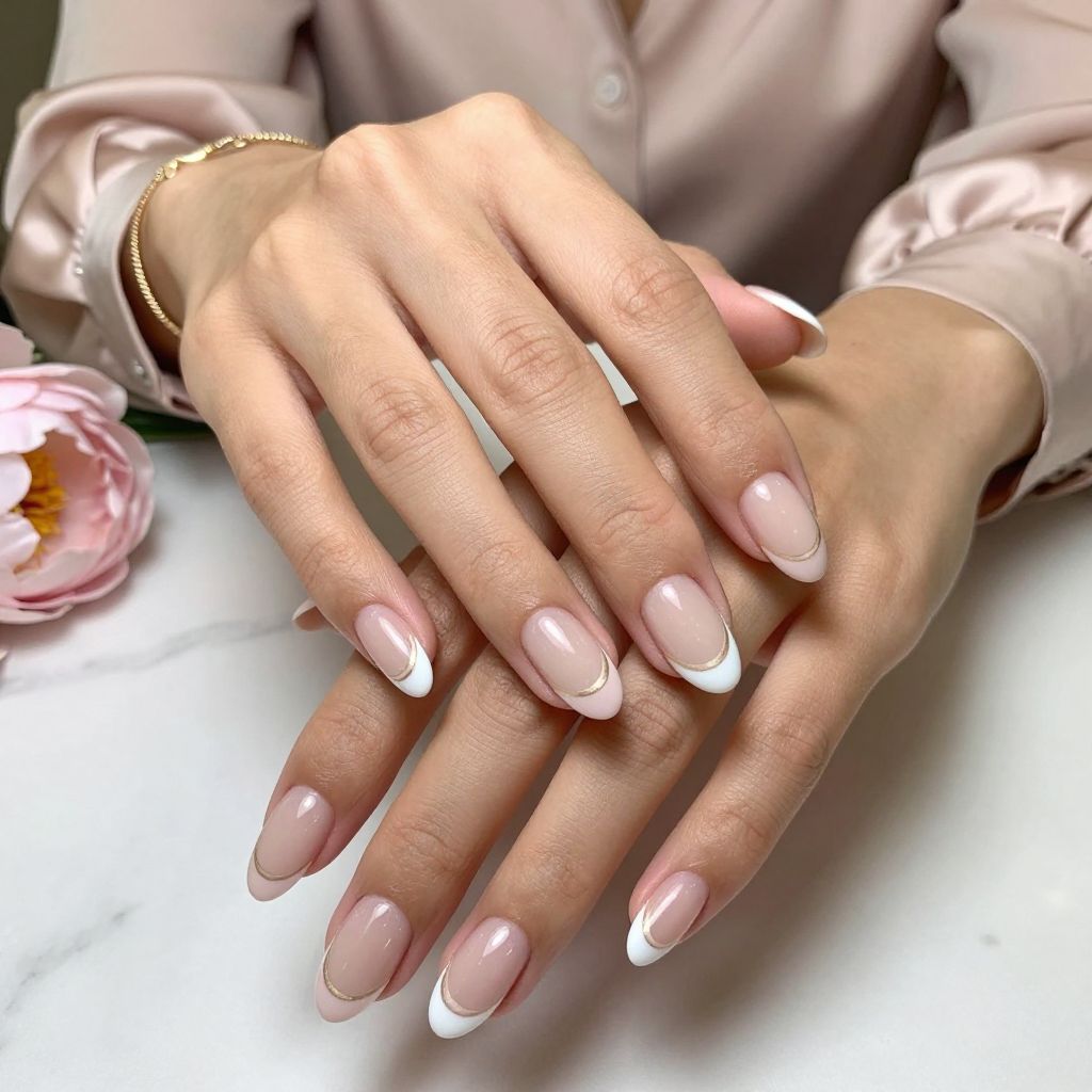 Double French Tip Layers