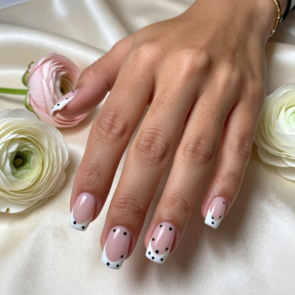 Polka Dot French Tips