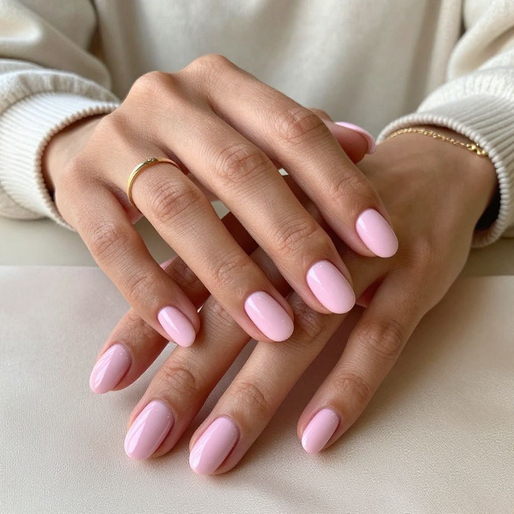 Baby Pink Satin Shine
