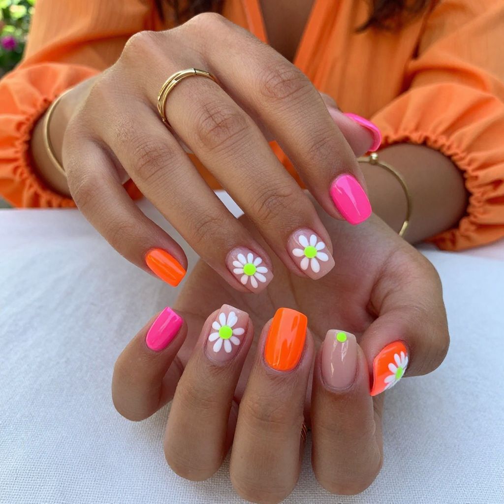 Neon Daisy Pop