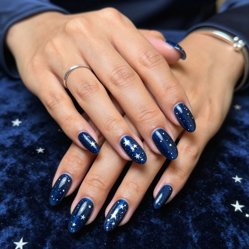 Galactic Dark Blue with Stars