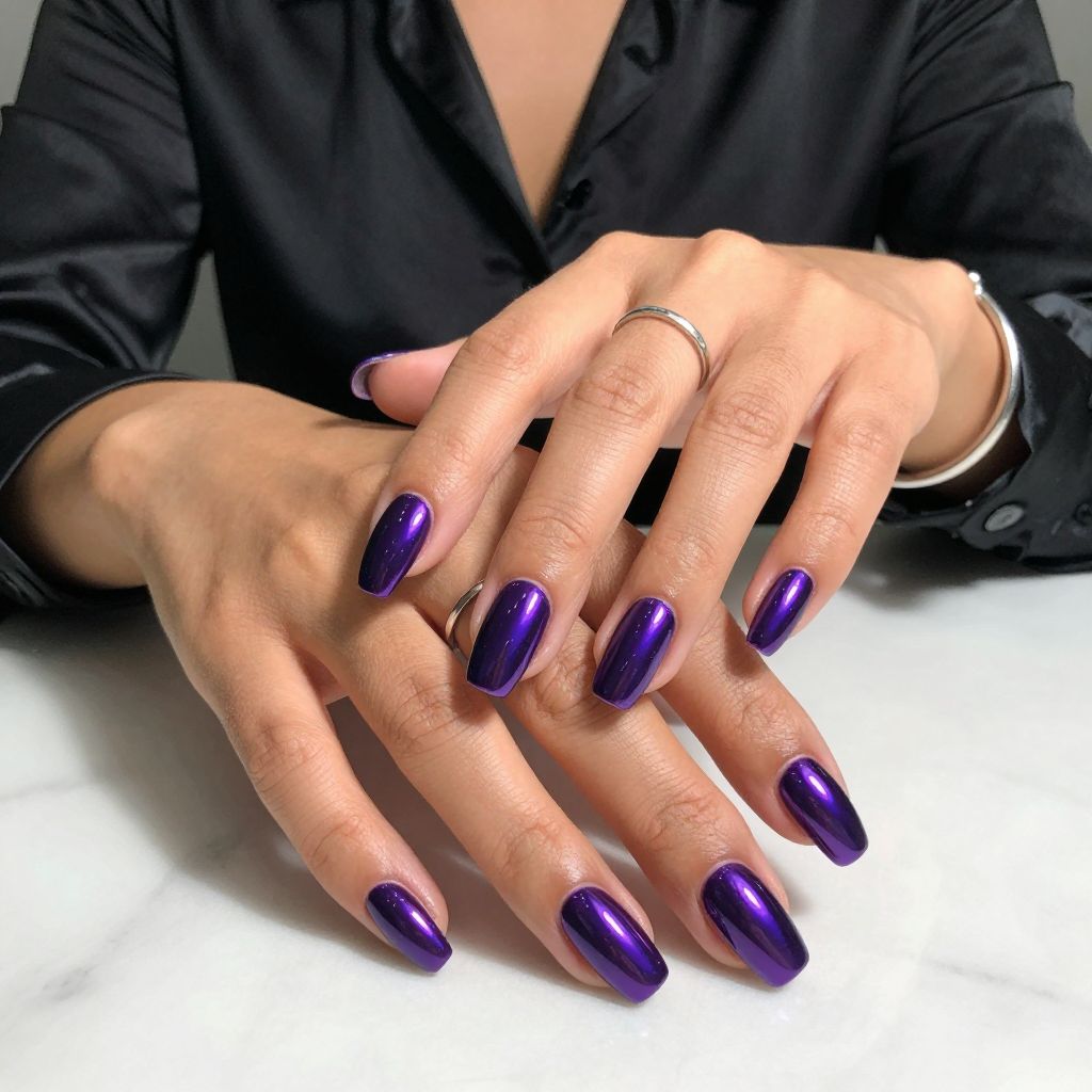 Metallic Deep Purple Chrome
