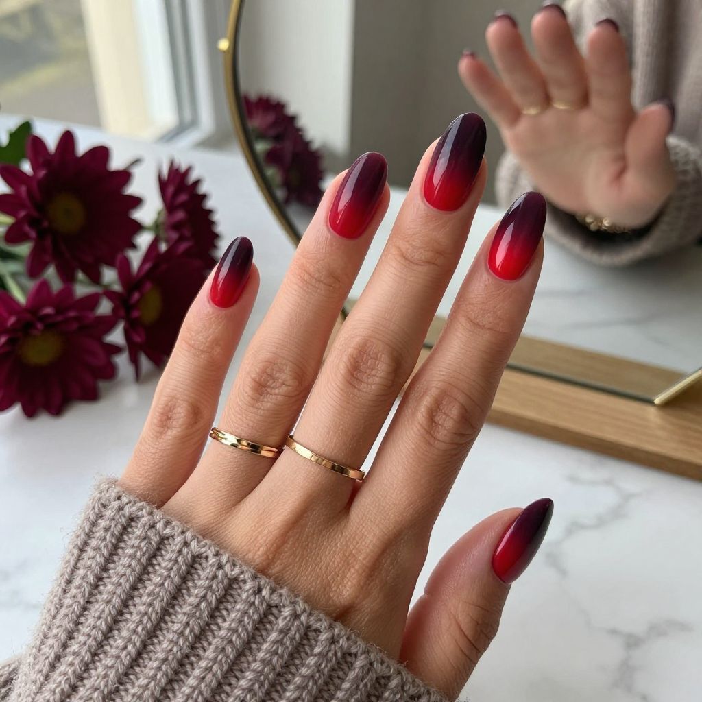 Deep Wine Ombre