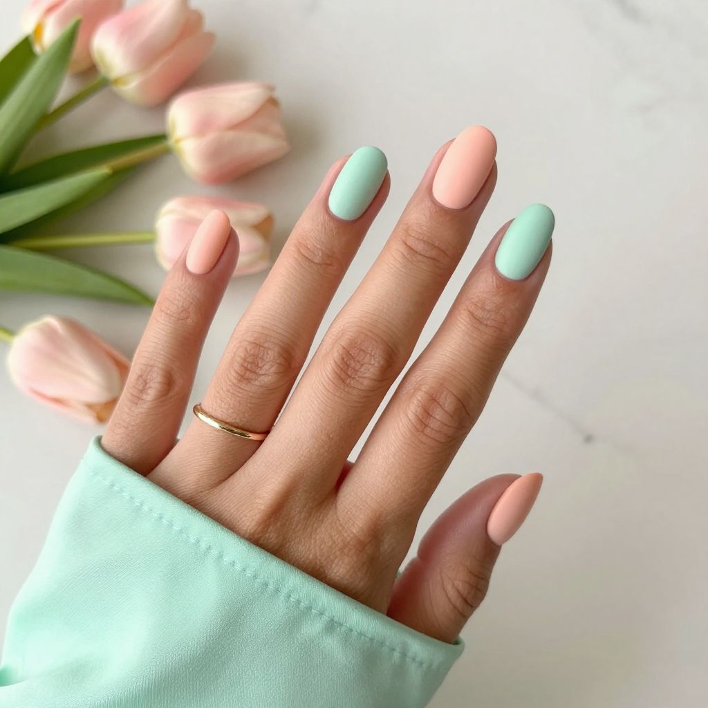 Peach and Mint Minimalism