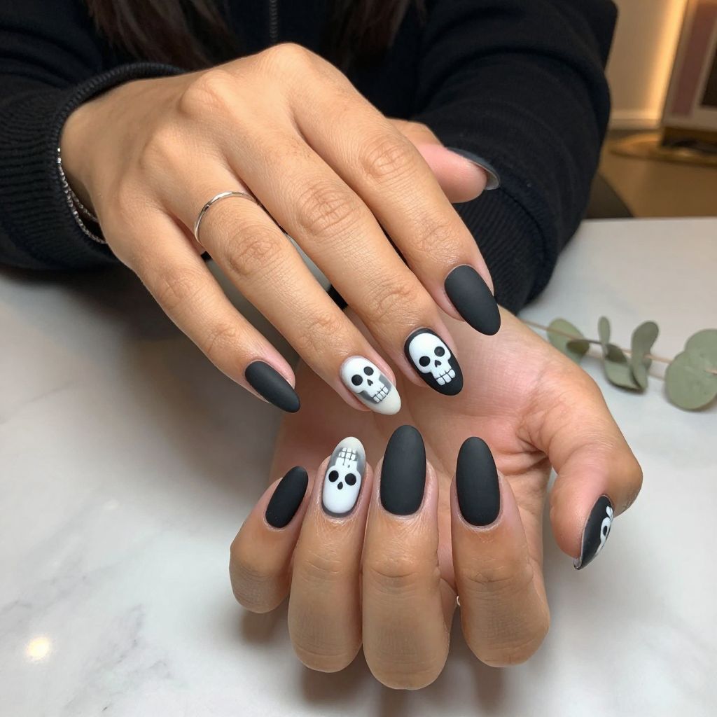 White Zombie Skull Accents
