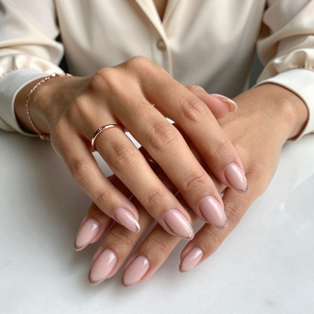 Soft Blush French with a Twist