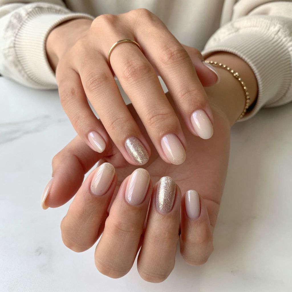 Classic Champagne Glitter Fade