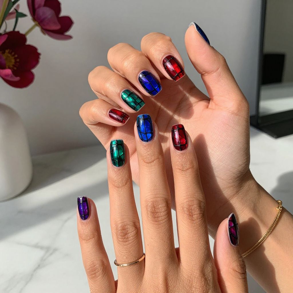 Jewel-Tone Stained Glass