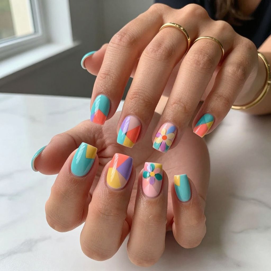 Multicolor Floral Mosaic