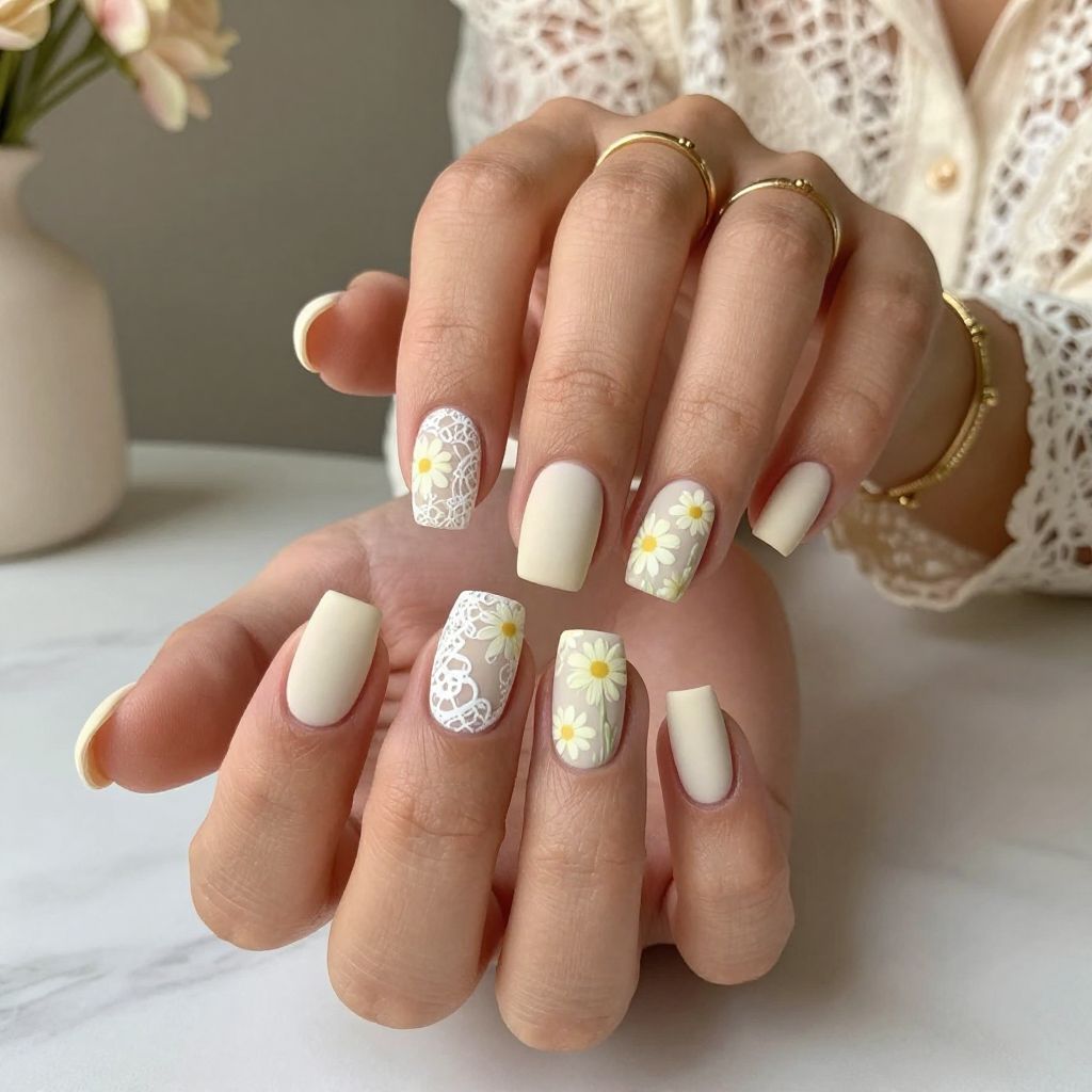 Vintage Daisies and Lace