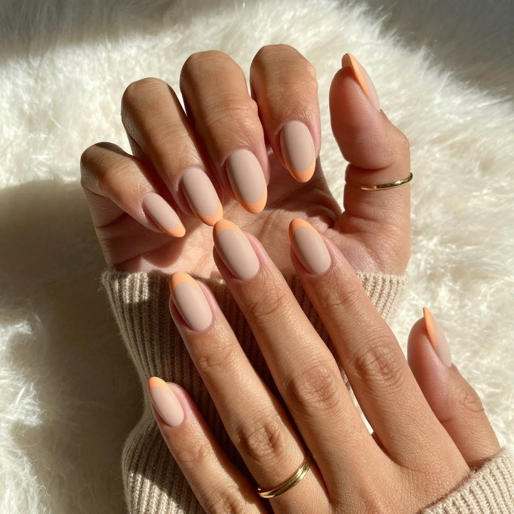 Peachy Nude Matte Tips