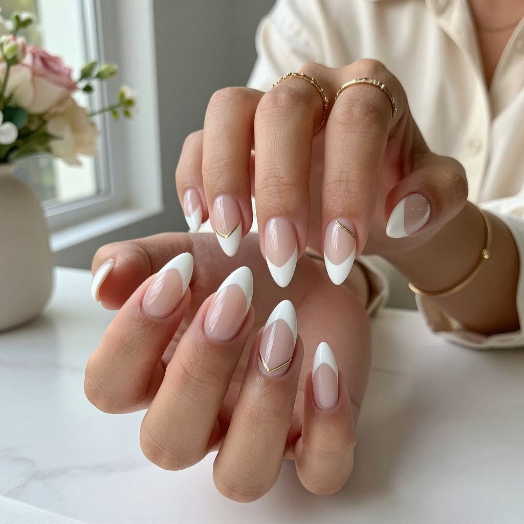 Chevron French Tips
