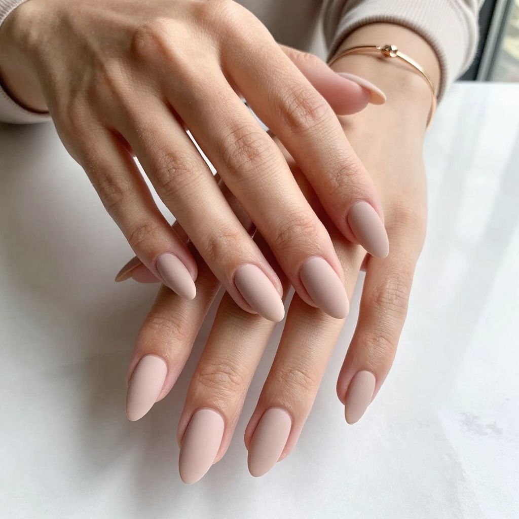 Soft Nude Tips with a Matte Finish