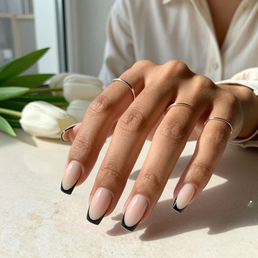 Nude and Black Negative Space