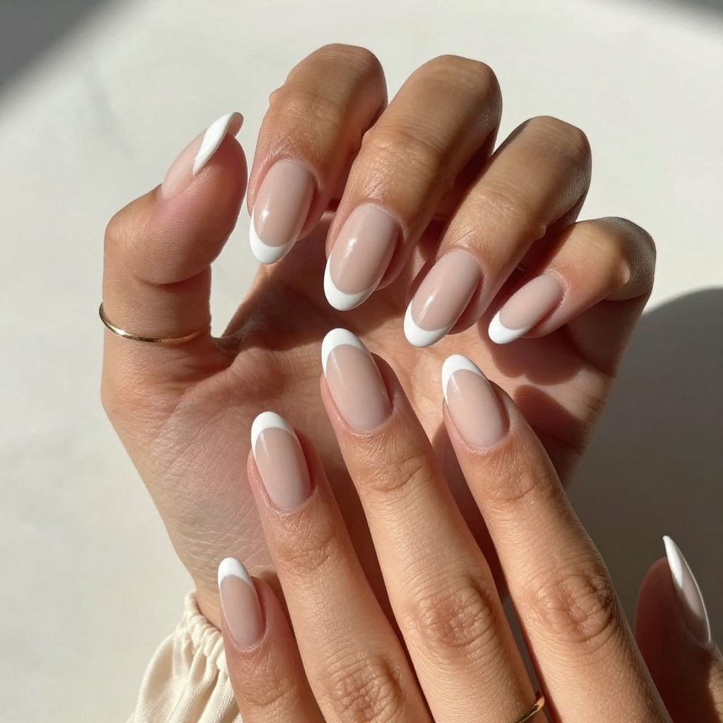 Matte Nude with Glossy Tips