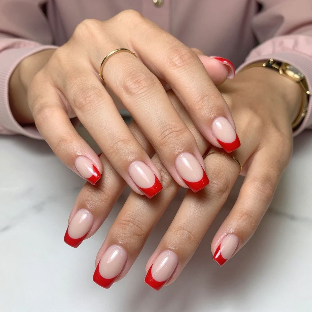 Bold Red Tip Statement