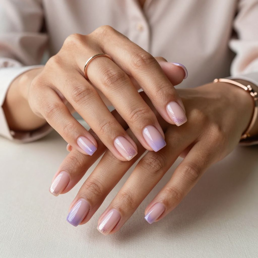 Glossy French with a Twist