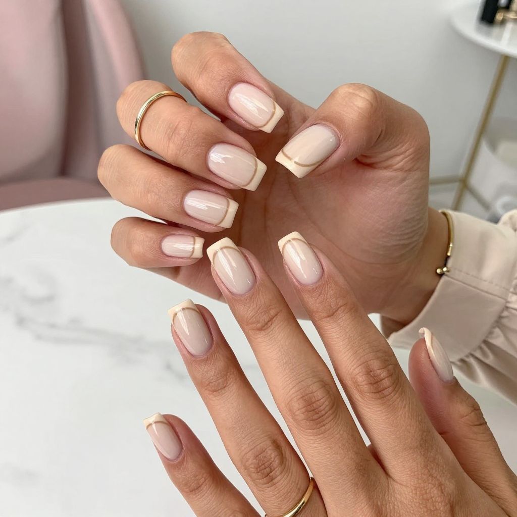 Glossy Negative Space Chic