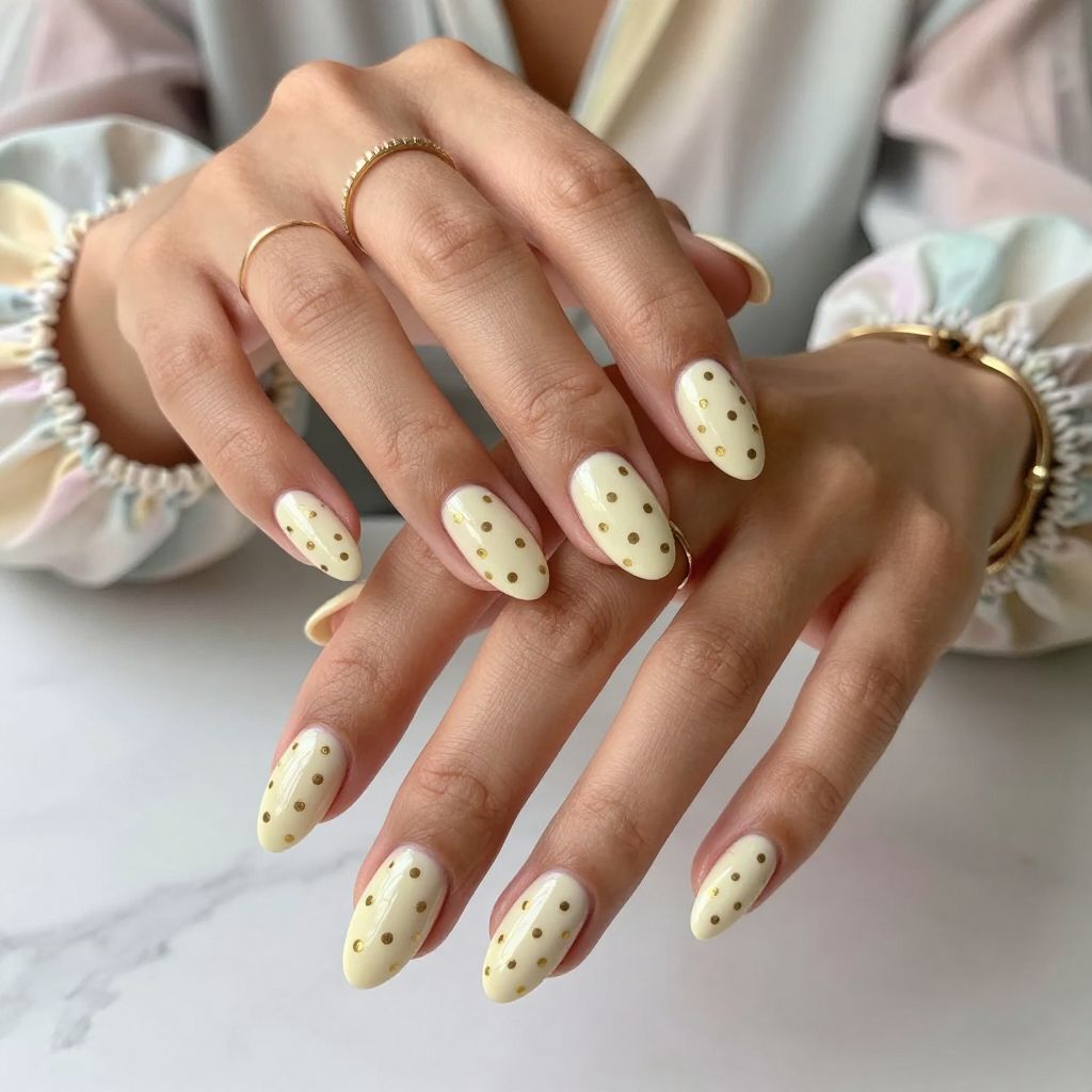 Playful Polka Dots in Gold