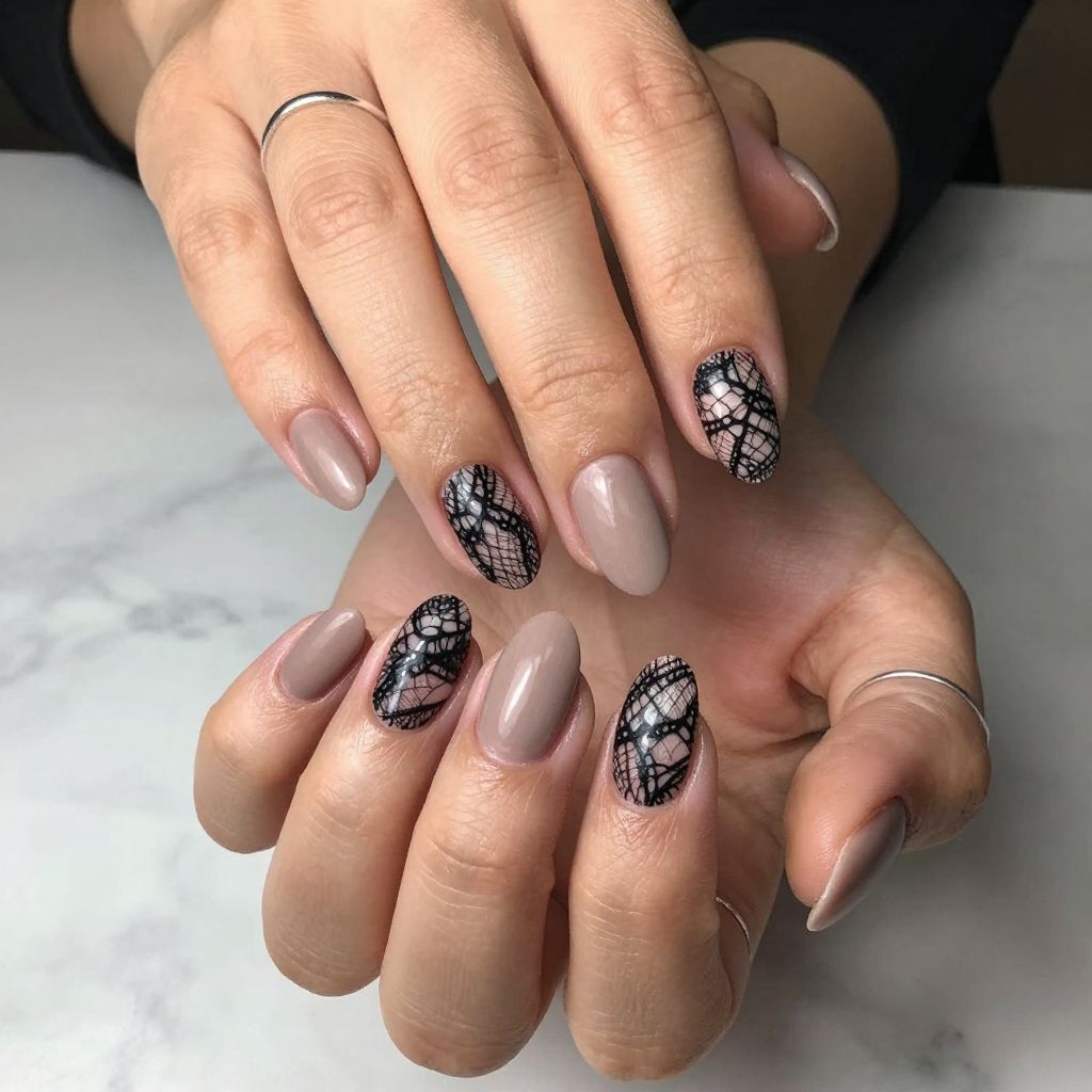 Gothic Lace Mesh Overlay