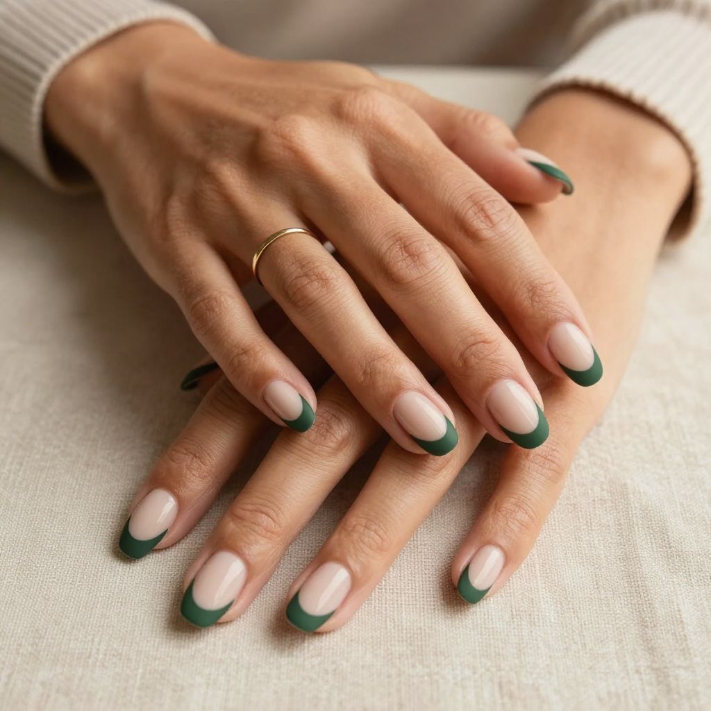 Forest Green Matte Tips