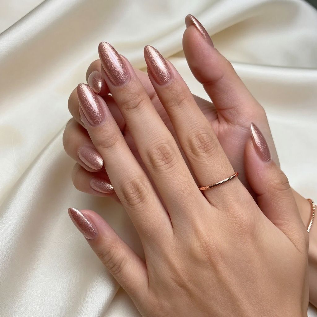 Rose Gold Glaze Sparkle