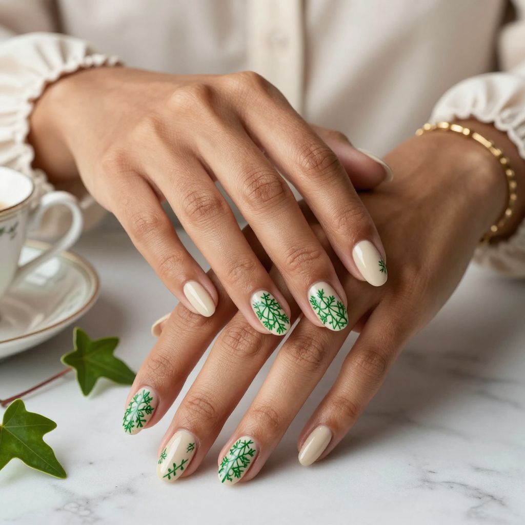 Delicate Ivy Lace Overlay