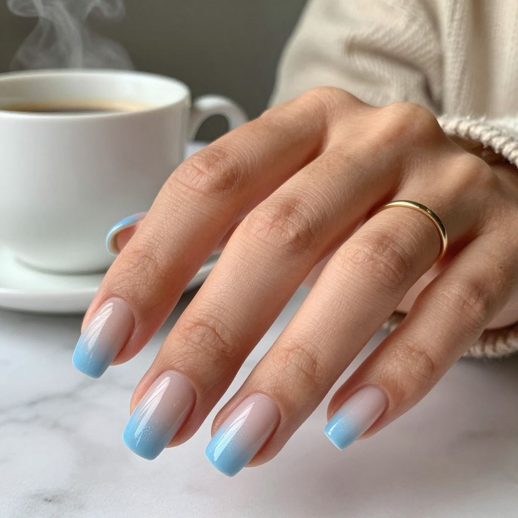Baby Blue French Fade