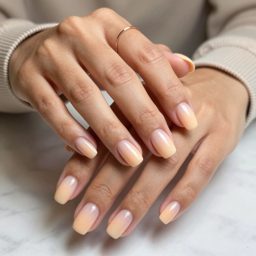 Creamy Peach Ombre